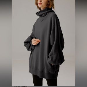 LIT Whisper Oversized Turtleneck Sweatshirt